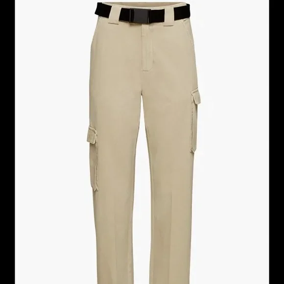 NWT TNA Aritzia Belted Cargo Pant Gd Humus Beige XS - Picture 6 of 13